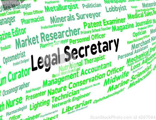 Image of Legal Secretary Represents Clerical Assistant And Pa