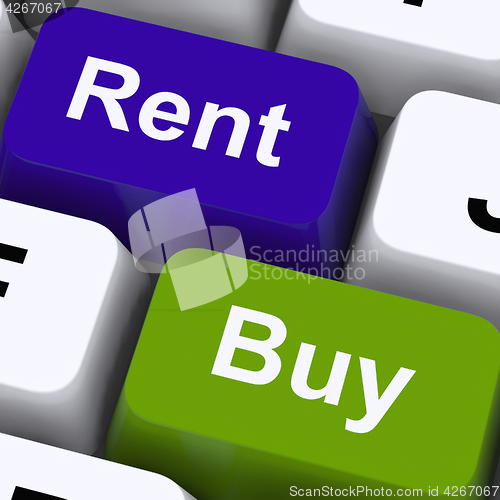 Image of Rent And Buy Keys Showing House And Home 