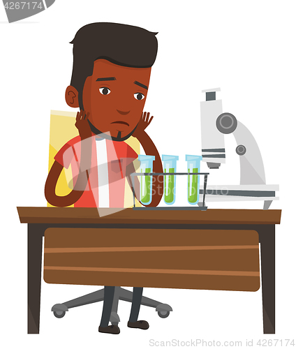 Image of Student working at laboratory class.
