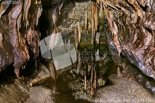 Image of Limestone Cave with Water