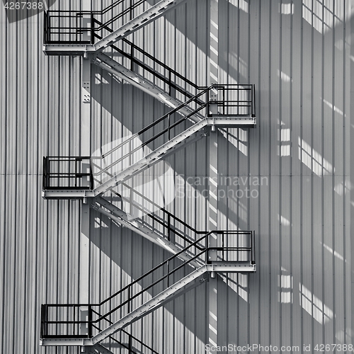 Image of Industrial Exterior Staircase