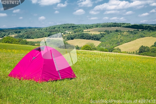 Image of Tents on grass