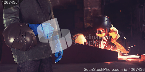 Image of Welder in the factory