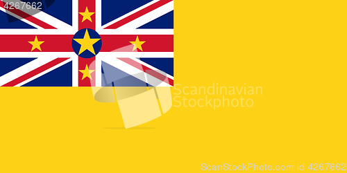 Image of Colored flag of Niue
