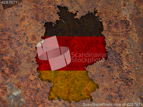 Image of Textured map of Germany in nice colors
