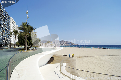 Image of Poniente beach in Benidorm