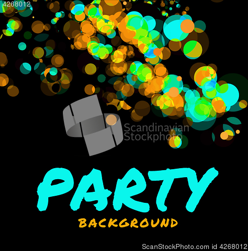 Image of Abstract vector party background