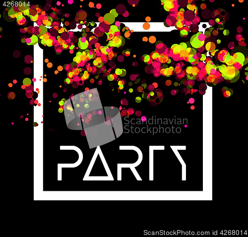 Image of Abstract vector party background