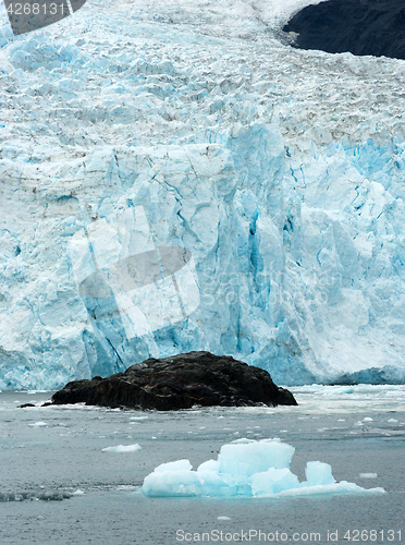 Image of Glacial Flow Kenai Fjords Alaska Harding Ice Field Aialik Glacie