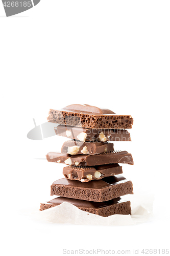 Image of Chocolate porous, milky, with nuts