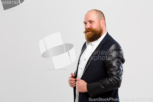 Image of Happy man with ginger beard