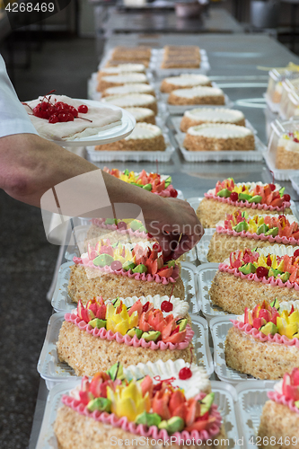 Image of Manual cakes production