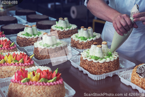 Image of Manual cakes production