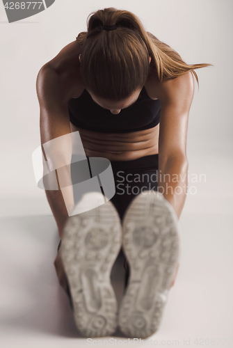 Stretching my legs Stock photo