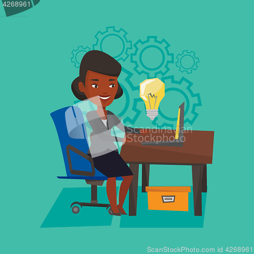 Image of Successful business idea vector illustration.