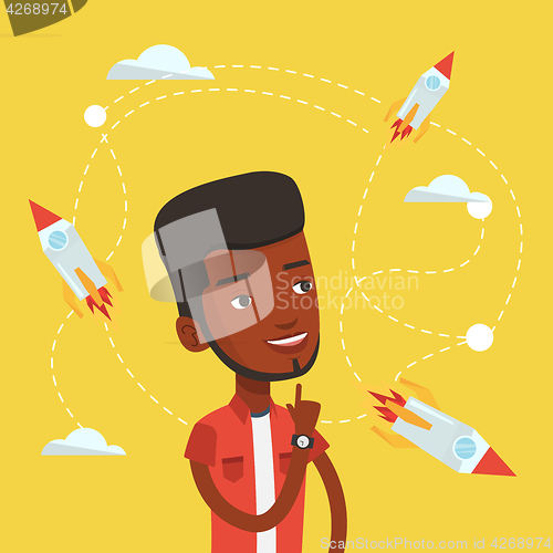 Image of Business start up vector illustration.