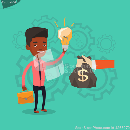 Image of Successful business idea vector illustration.