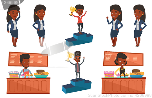 Image of Vector set of business characters.