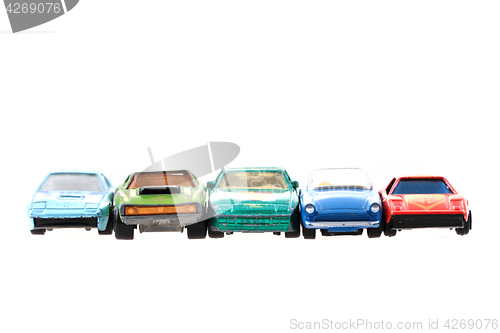 Image of metal toy car collection