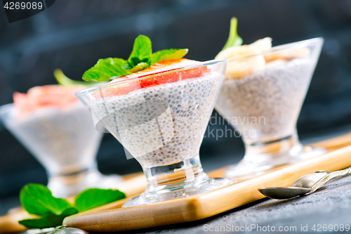 Image of desert with fruit