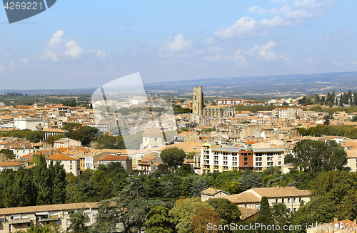 Image of Panorama of Carcassonne lower town