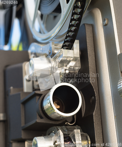 Image of Vintage 8mm Movie Film Projector Film Reel Lens