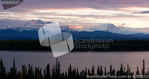 Image of Mt Blackburn Willow Lake Wrangell-St Elias National Park