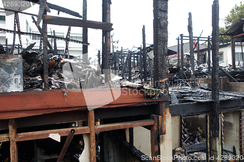 Image of Deserted building after a fire