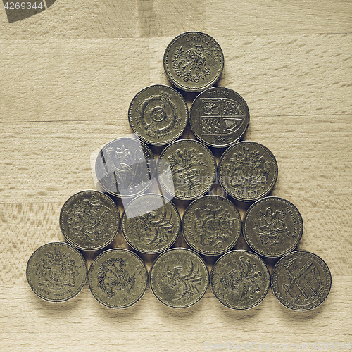 Image of Vintage Pound coins