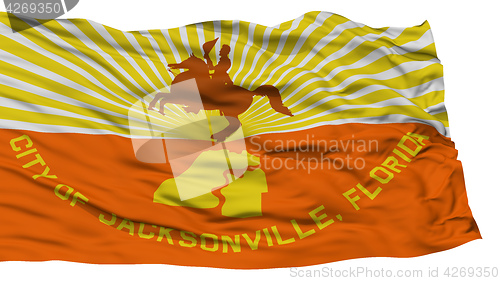 Image of Isolated Jacksonville City Flag, United States of America