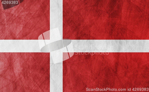 Image of Danish grunge flag background