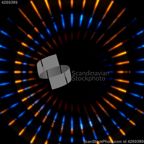 Image of Bright glowing beams stripes illustration