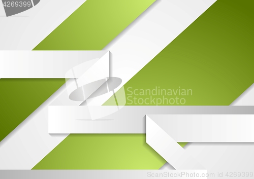 Image of Green grey paper corporate brochure design