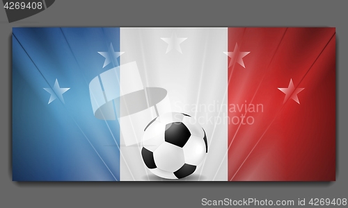 Image of European Football Championship in France background