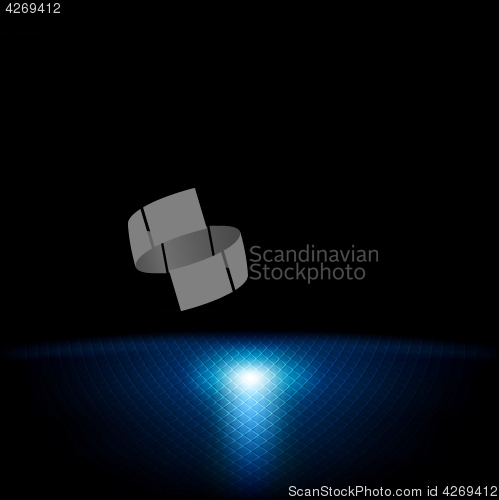 Image of Dark blue abstract tech background