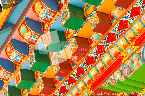 Image of Buddhist temple details
