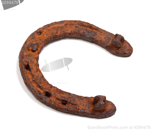 Image of Old rusty horseshoe