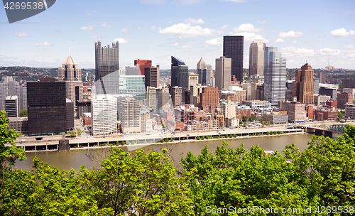 Image of Pittsburgh Pennsylvania Downtown City Skyline 