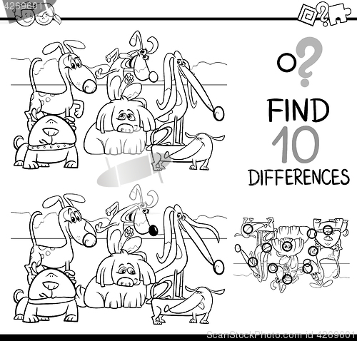 Image of differences game for coloring