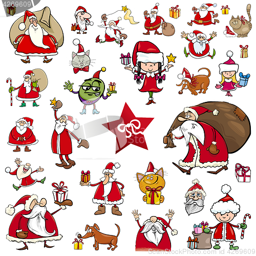 Image of christmas characters cartoons