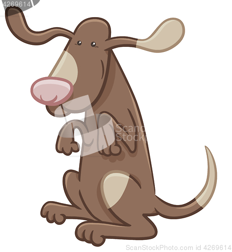 Image of funny dog cartoon character