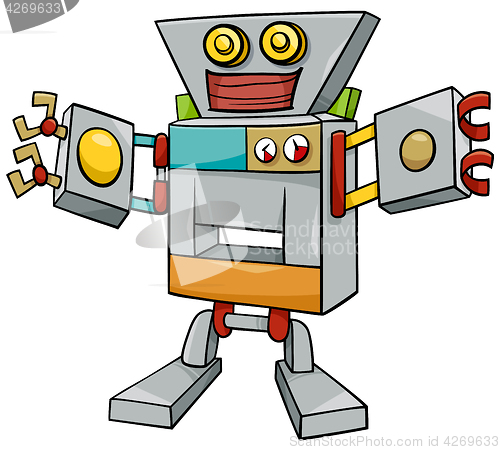 Image of robot cartoon character