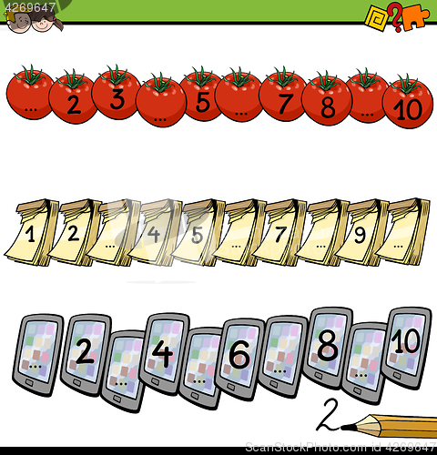 Image of mathematical counting activity