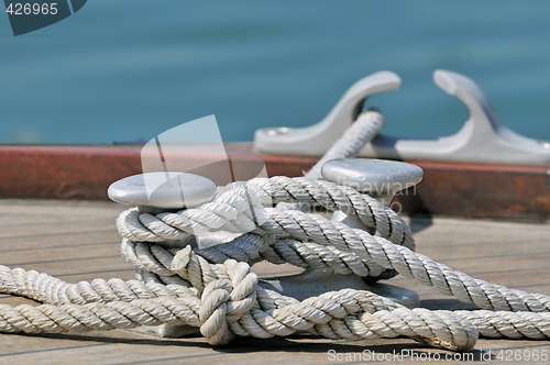 Image of Moored boat