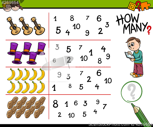 Image of educational counting activity for kids