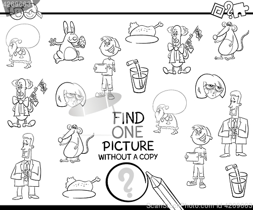 Image of educational task coloring page