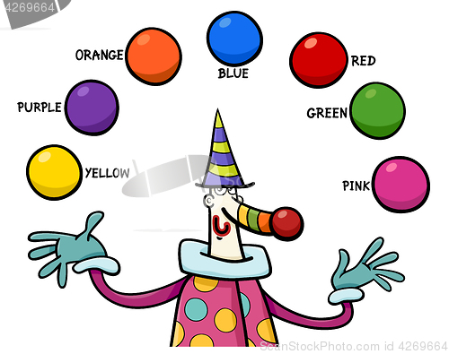 Image of primary colors educational activity