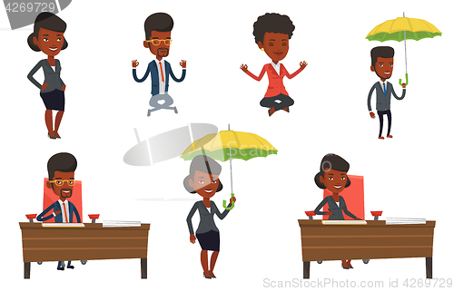 Image of Vector set of business characters.