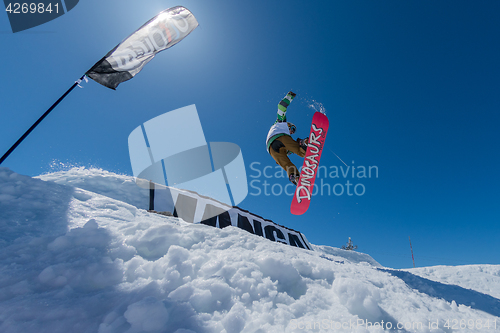 Image of Guilherme Lopes during the Snowboard National Championships