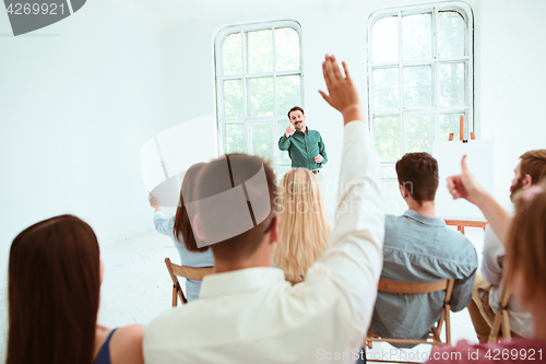 Image of The people at Business Meeting in the conference hall.